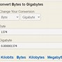 Image result for Gigabyte Number of Bytes