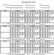 Image result for Printable Wrestling Score Sheets PDF