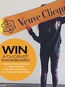 Image result for Veuve Clicquot Snowboard