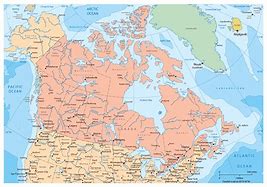 Image result for Cities in Canada Map