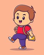 Image result for Boy Going to School Clip Art