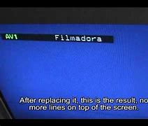 Image result for Thin Horizontal Line across TV Screen