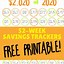 Image result for 52 Bi-Weekly Money Challenge Chart
