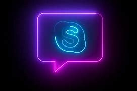 Image result for Skype Neon Logo
