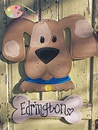 Image result for Cute Dog Door Hangers