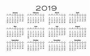 Image result for Printable Desk Calendar Year 2019