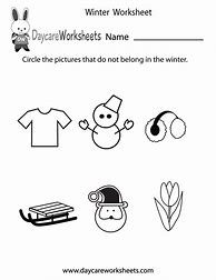 Image result for Winter Worksheets for Kids