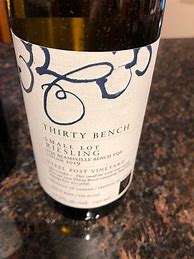 Image result for Thirty Bench Chardonnay Small Lot Thirty Bench