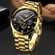 Image result for Gold Watch Men Dail Logo
