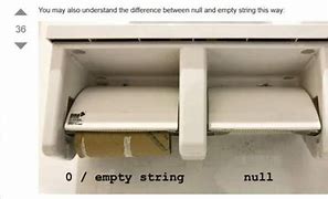 Image result for Null vs Empty Meme
