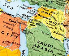 Image result for Map of Middle East Showing Israel