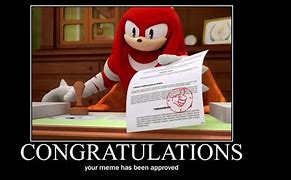 Image result for Knuckles Sonic Aproving Meme