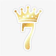 Image result for The Number 7 with Pink Crown