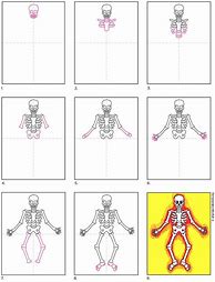 Image result for Skeleton Pictures to Draw Using Fabric Markers