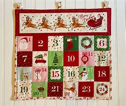 Image result for Fabric Hanging Advent Calendar