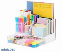 Image result for Acrylic Desk Organizer