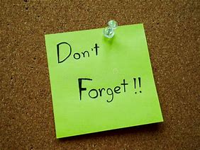 Image result for Don't Forget Post It