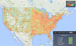 Image result for Verizon National Coverage Map vs T-Mobile
