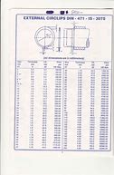 Image result for Circlip Size Chart PDF