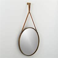 Image result for Leather-Wrapped Copper Mirror