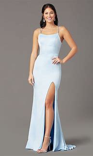 Image result for Open Back Prom Dress