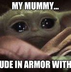 Image result for Baby Yoda Crying