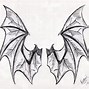 Image result for Folded Bat Wings Drawing