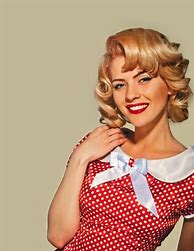 Image result for 50s Curly Hairstyles