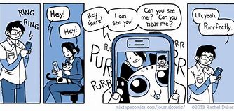 Image result for iPhone FaceTime Comic Book