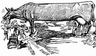 Image result for Political Cartoon Cow