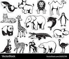 Image result for Black and White Animal Graphic Designs