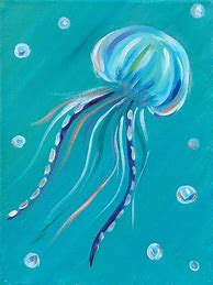 Image result for Jellyfish Painting Simple