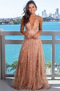 Image result for Rose Gold Maxi Dress