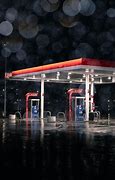 Image result for Raining On Gas Station