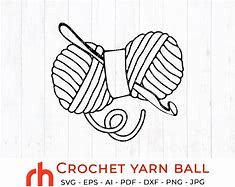 Image result for Crochet Yarn and Hook SVG