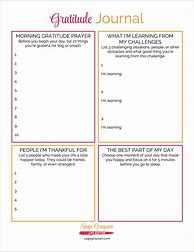 Image result for Daily Gratitude Journal Pages