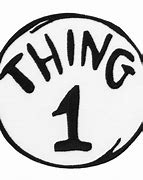 Image result for Thing 1 Cut Out