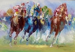 Image result for Horse Racing Fine Art
