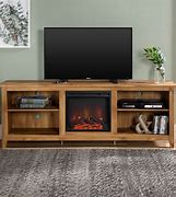 Image result for Bavory TV Stand with Fireplace