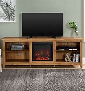 Image result for TV Stand Next to Fireplace