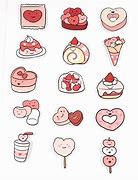 Image result for Kawaii Dessert Stickers
