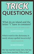 Image result for Trick Jokes Questions