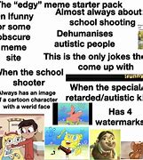 Image result for Edgy School Memes