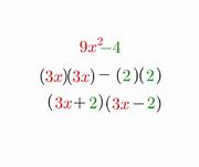 Image result for Factor Difference of Squares