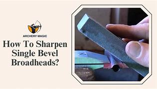 Image result for Single Bevel Broadhead Sharpener