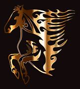 Image result for Gold Horse Head Logo