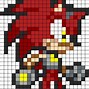 Image result for Knuckles Pixel Art Grid Gliding