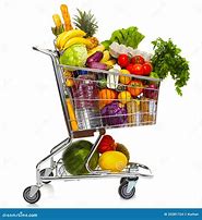 Image result for Grocery Cart with Food