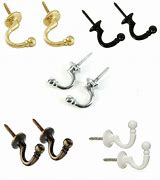 Image result for Curtain Tie Back Hooks