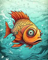 Image result for Ugly Fish Cartoon